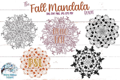 Fall Mandala Bundle SVG Wispy Willow Designs 