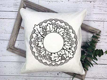 Fall Mandala SVG, Split Mandala SVG, Oak Leaf SVG. SVG Elinorka 