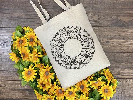 Fall Mandala SVG, Split Mandala SVG, Oak Leaf SVG. SVG Elinorka 