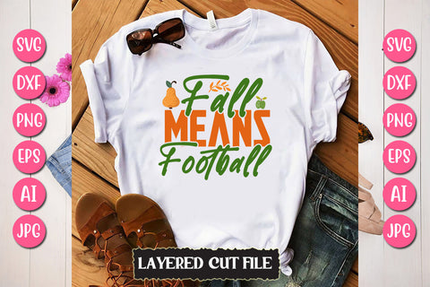 Fall Means Football SVG Cut File SVG Newmockups 