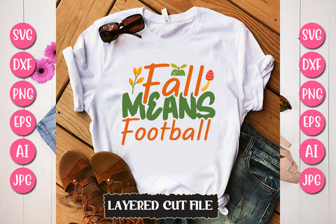 Fall Means Football SVG Cut File SVG Newmockups 