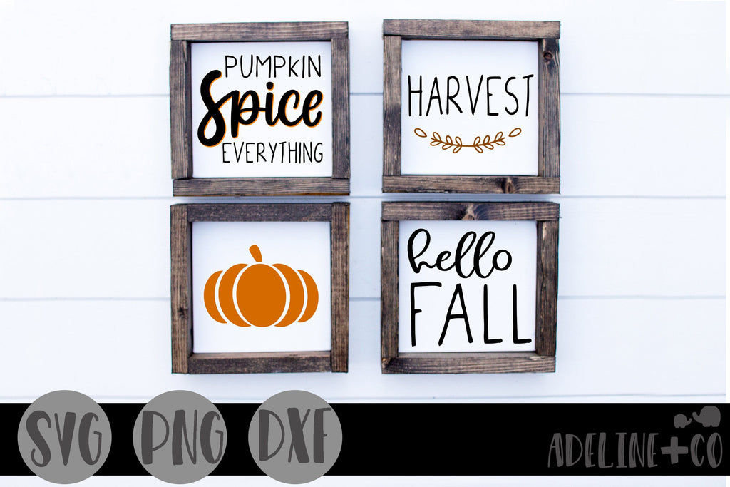 Fall mini sign bundle - So Fontsy