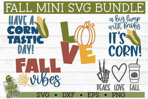 Fall Mini SVG Bundle SVG Crunchy Pickle 