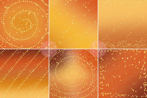 Fall Ombre Glitter Digital Papers Backgrounds Digital Pattern SineDigitalDesign 