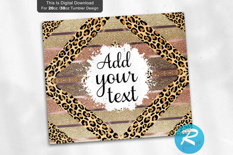 Fall Ombre Leopard 20 oz / 30 oz Tumbler PNG Sublimation Regulrcrative 