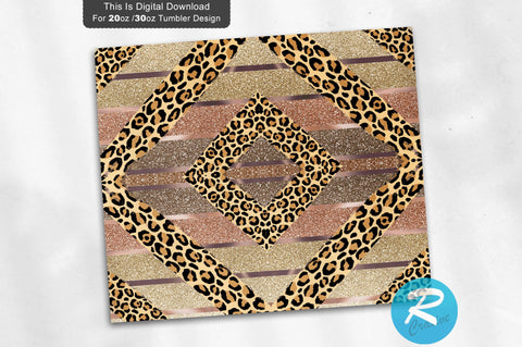 Fall Ombre Leopard 20 oz / 30 oz Tumbler PNG Sublimation Regulrcrative 