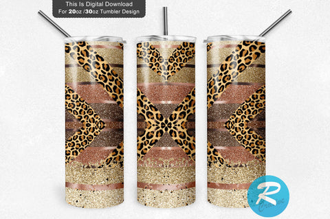 Fall Ombre Leopard 20 oz / 30 oz Tumbler PNG Sublimation Regulrcrative 