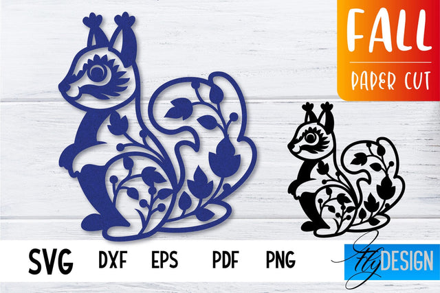 Fall Paper Cut SVG Design | Paper Cut Files SVG Fly Design 
