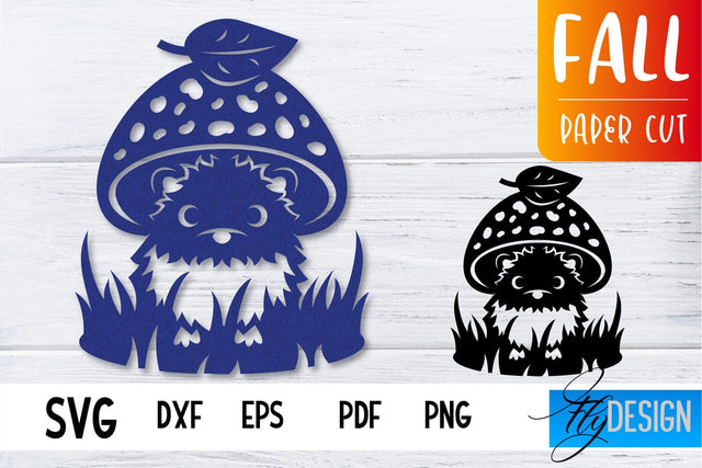 Fall Paper Cut SVG Design | Paper Cut Files SVG Fly Design 