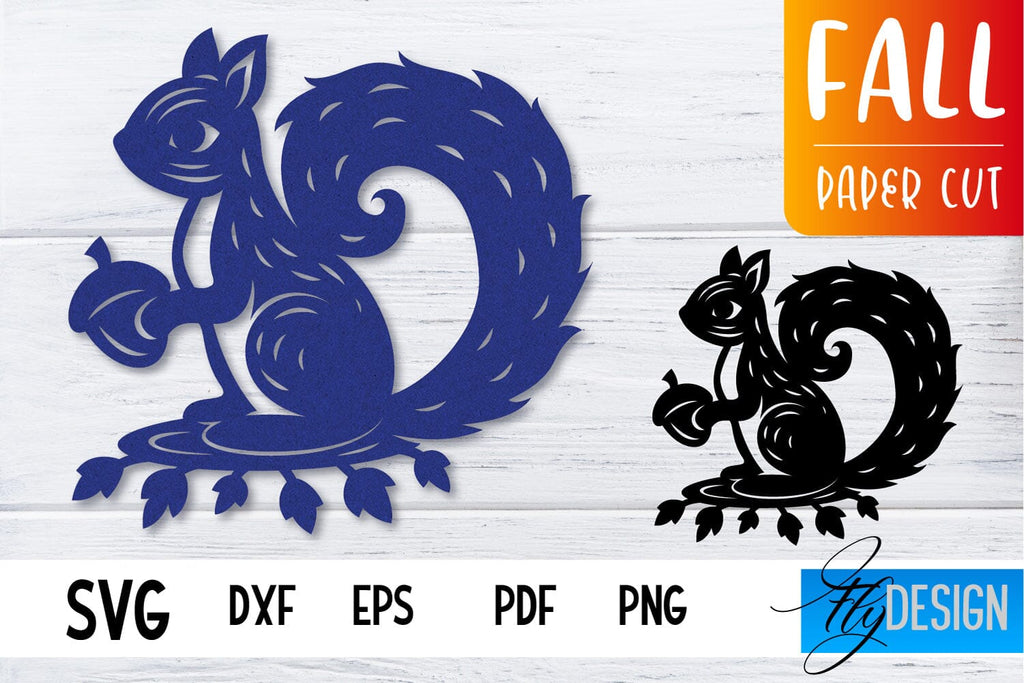 Fall Paper Cut SVG Design | Paper Cut Files - So Fontsy
