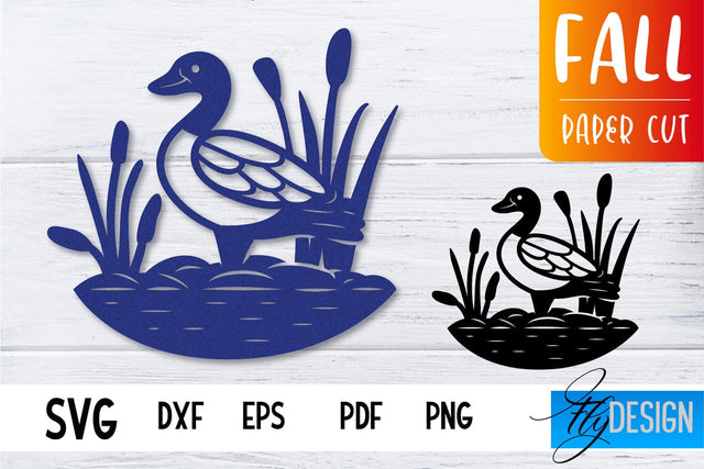 Fall Paper Cut SVG Design | Paper Cut Files SVG Fly Design 