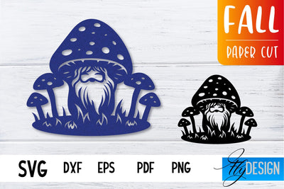 Fall Paper Cut SVG Design | Paper Cut Files SVG Fly Design 