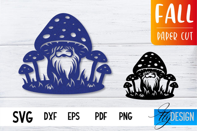 Fall Paper Cut SVG Design | Paper Cut Files SVG Fly Design 