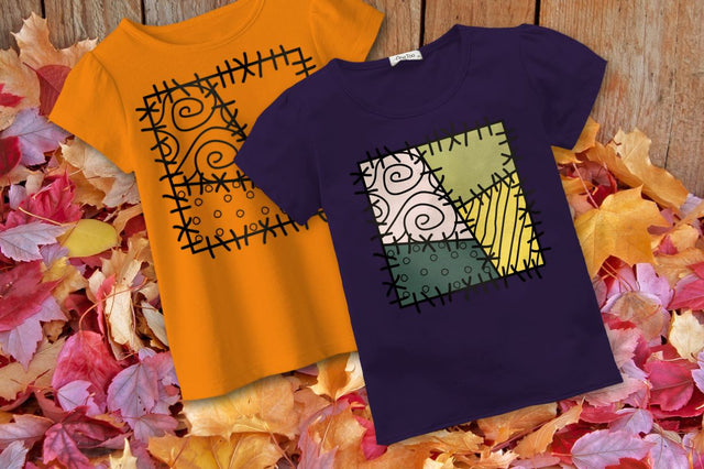 Fall Patchwork Square SVG Designed by Geeks 