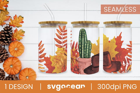 Fall Pattern Wrap PNG Sublimation SvgOcean 
