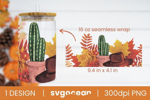 Fall Pattern Wrap PNG Sublimation SvgOcean 