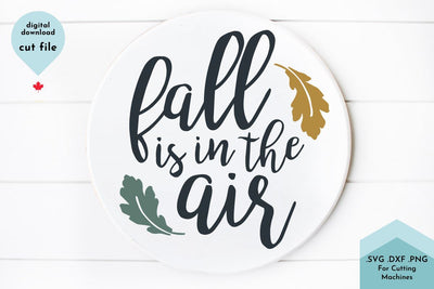 Fall Phrase SVG Cut File - Autumn Decor SVG Lettershapes 