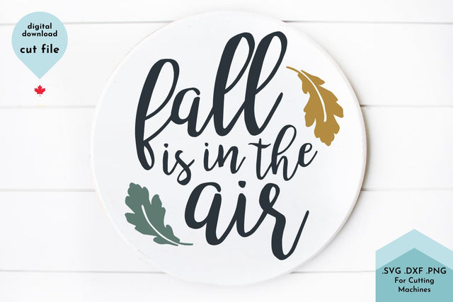 Fall Phrase SVG Cut File - Autumn Decor SVG Lettershapes 