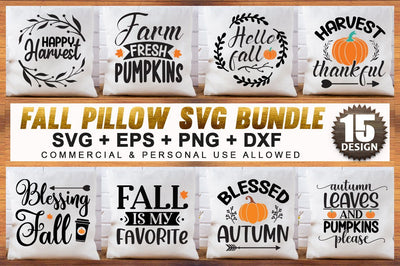 Fall Pillow SVG Bundle.fall bundle svg, farmhouse, fall svg, fall bundle svg, SVG Designangry 