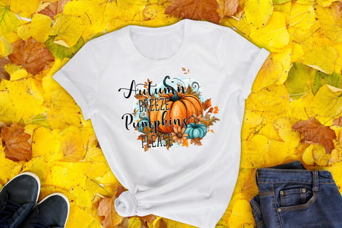 Fall PNG - Autumn Breeze Pumpkins Please Sublimation CraftLabSVG 