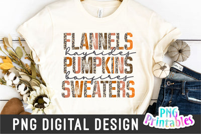Fall png - Fall png - Print File - Fall Sublimation Design - Autumn png - Leopard Print png - Digital Download Sublimation Svg Cuttables 