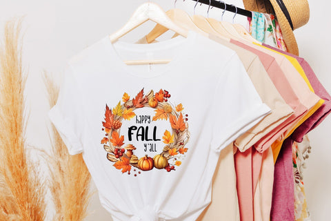 Fall PNG Sublimation | Happy Fall Y'all Sublimation CraftLabSVG 