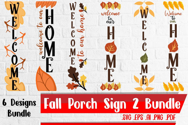 Fall Porch Sign 2 Svg Bundle SVG zafrans studio 