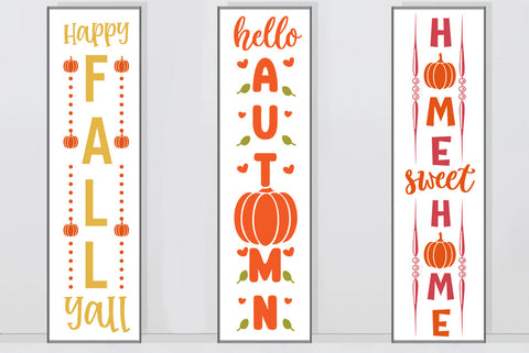 Fall porch sign SVG bundle SVG FiveStarCrafting 