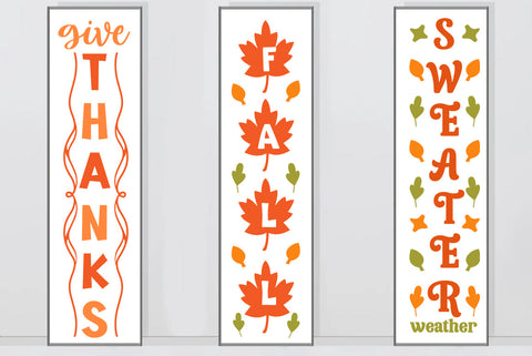 Fall porch sign SVG bundle SVG FiveStarCrafting 