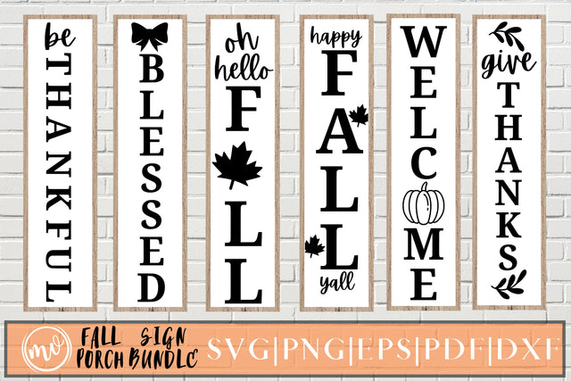Fall Porch Sign SVG Bundle SVG MockupSvgVenue 