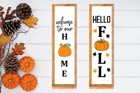 Fall Porch Sign SVG Bundle SVG Regulrcrative 
