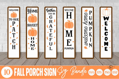Fall porch sign SVG bundle SVG Svgcraft 