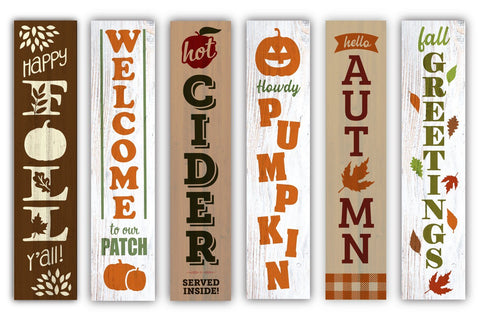 Fall Porch Sign SVG Cutting File Bundle SVG Bow Wow Creative 