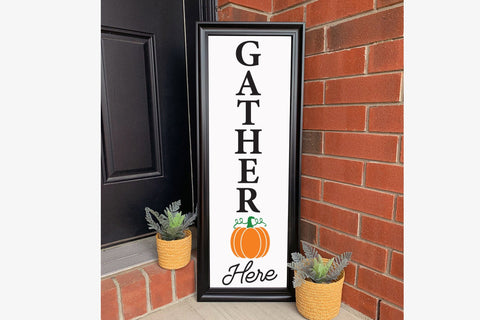 Fall Porch Sign SVG - Gather Here SVG SVG CraftLabSVG 