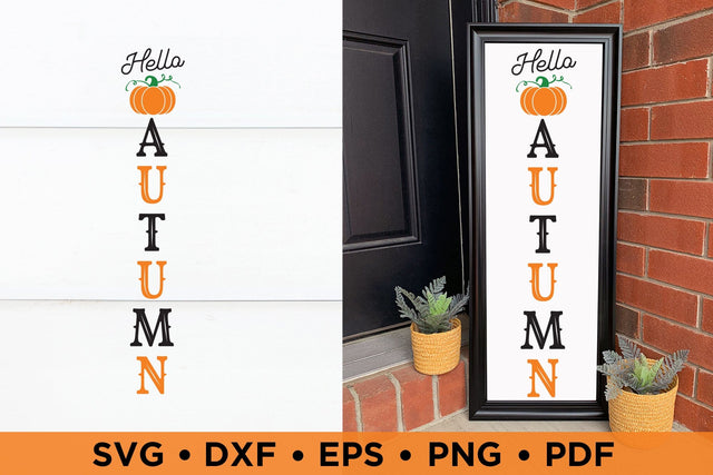 Fall Porch Sign SVG - Hello Autumn SVG SVG CraftLabSVG 
