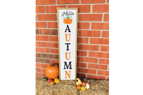 Fall Porch Sign SVG - Hello Autumn SVG SVG CraftLabSVG 