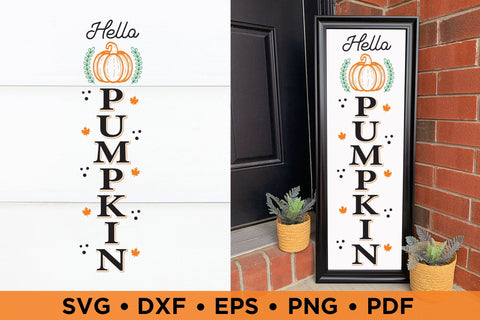 Fall Porch Sign SVG, Hello Pumpkin SVG SVG CraftLabSVG 