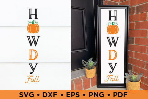 Fall Porch Sign SVG | Howdy Fall Cut File SVG CraftLabSVG 