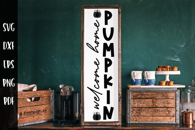 Fall Porch Sign SVG, Welcome Home Pumpkin SVG CraftLabSVG 