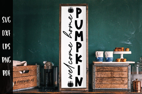 Fall Porch Sign SVG, Welcome Home Pumpkin SVG CraftLabSVG 