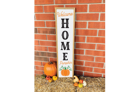 Fall Porch Sign SVG | Welcome Home Pumpkin SVG SVG CraftLabSVG 