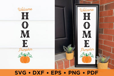 Fall Porch Sign SVG | Welcome Home Pumpkin SVG SVG CraftLabSVG 