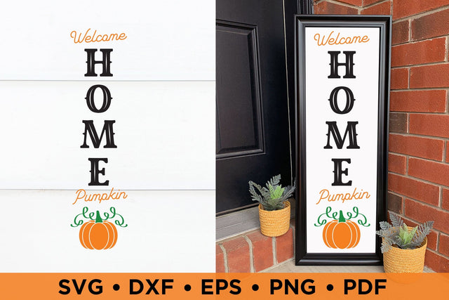 Fall Porch Sign SVG | Welcome Home Pumpkin SVG SVG CraftLabSVG 