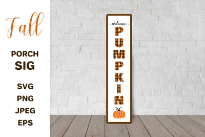 Fall Porch Sign SVG. Welcome pumpkin. Thanksgiving Front Sign SVG LaBelezoka 