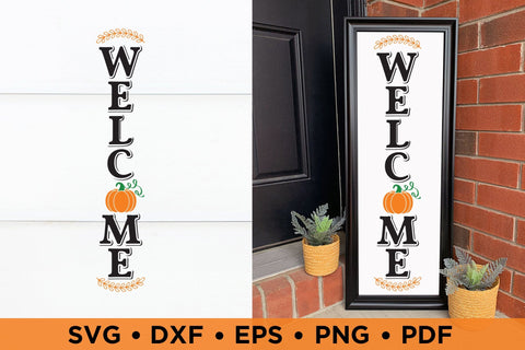 Fall Porch Sign SVG, Welcome SVG Cut File SVG CraftLabSVG 