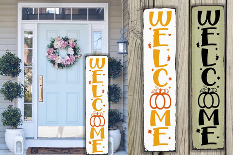 Fall Porch Sign SVG - Welcome SVG SVG CraftLabSVG 