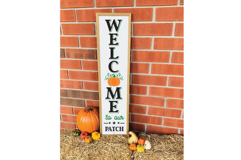 Fall Porch sign SVG, Welcome to Our Patch SVG SVG CraftLabSVG 