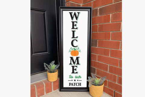 Fall Porch sign SVG, Welcome to Our Patch SVG SVG CraftLabSVG 