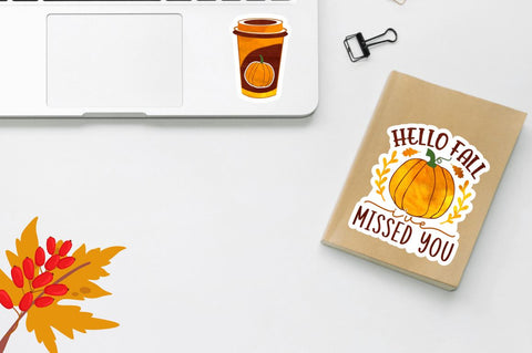 Fall Printable Stickers PNG Bundle Sublimation Regulrcrative 