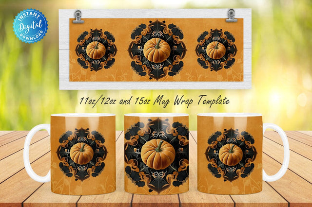 Fall Pumpkin 11, 12 & 15 Oz Mug Sublimation Sublimation Regulrcrative 